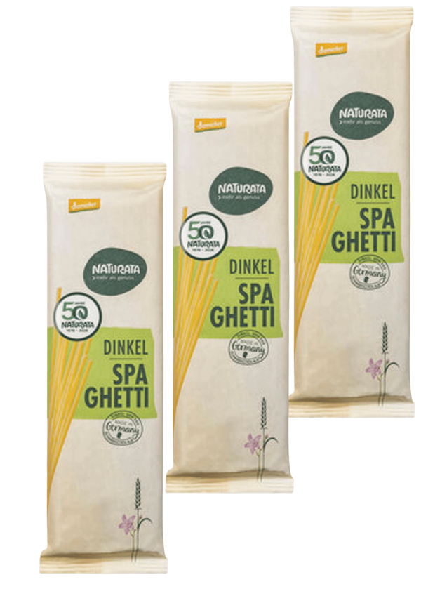 Produktfoto zu 3er Pack Spaghetti Dinkel NAT
