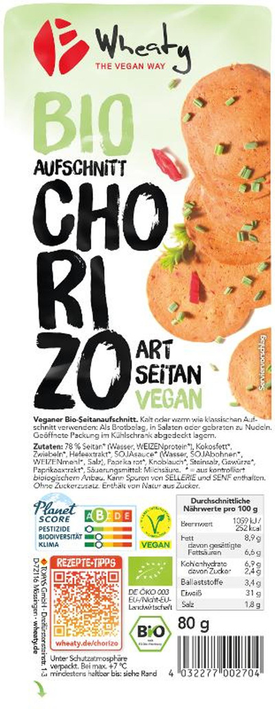Produktfoto zu Wheaty veganer Aufschnitt