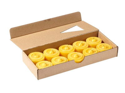 Produktfoto zu Teelichter Bienenwachs 10 St