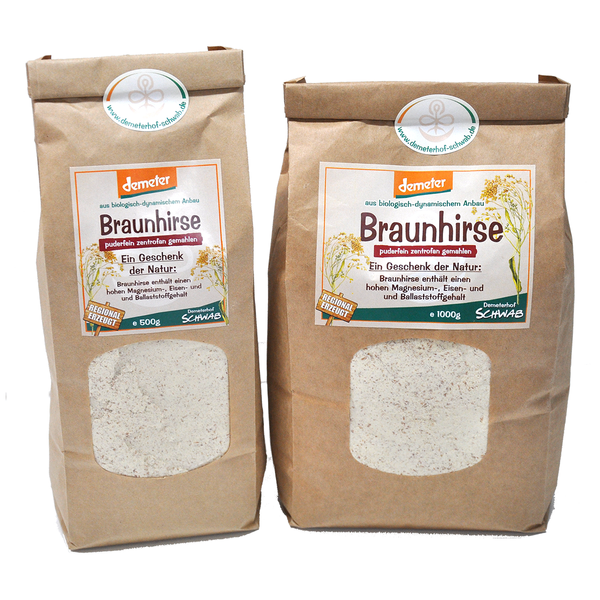 Produktfoto zu Braunhirse extra fein 500g DHS