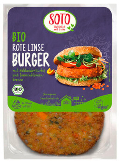 Produktfoto zu Veganer Burger Rote Linse