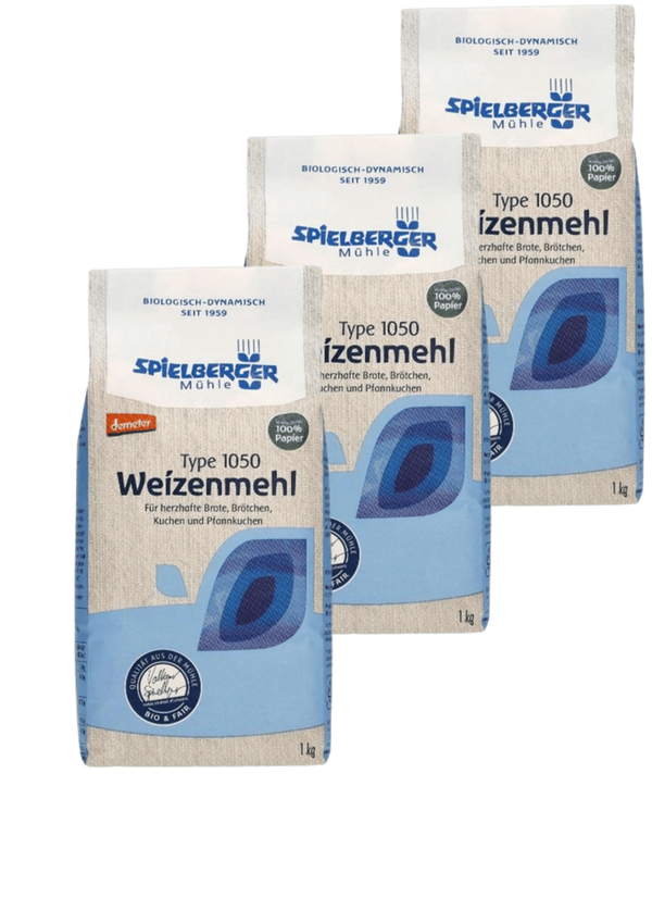 Produktfoto zu 3er Pack Weizenmehl Type 1050