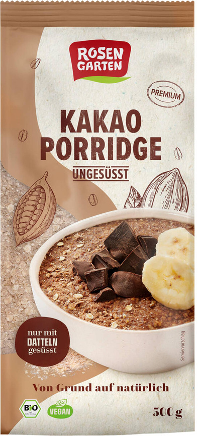 Produktfoto zu Kakao-Porridge Rosengarten