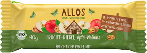 Produktfoto zu Fruchtriegel Apfel Walnuss 40g