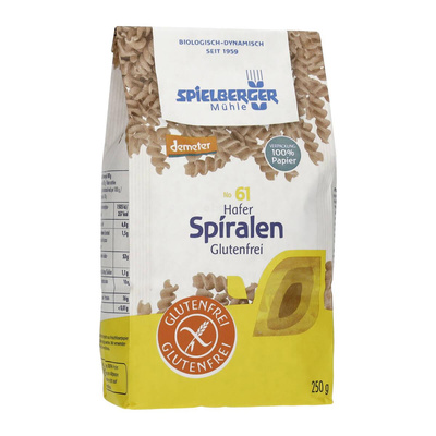 Produktfoto zu Hafer Spiralen glutenfrei 250g