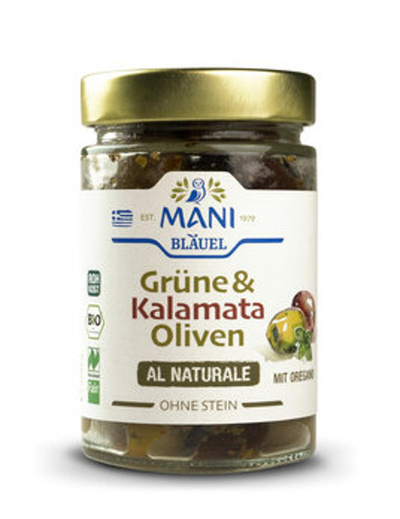 Produktfoto zu Grüne&Kalamata Oliven Oregano