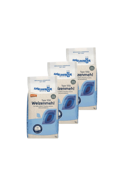Produktfoto zu 3er Pack Weizenmehl Typ 550