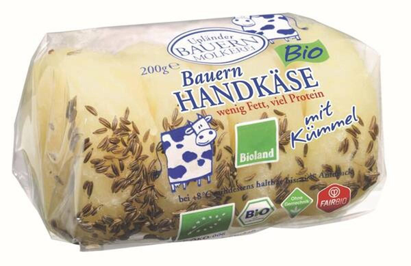Produktfoto zu Bauernhandkäse mit Kümmel