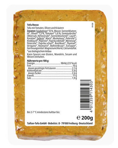 Produktfoto zu Tofu Rosso