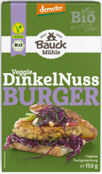 Produktfoto zu Dinkel-Nuss Burger 150g