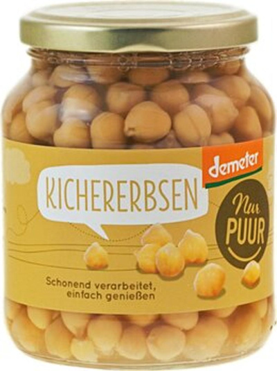 Produktfoto zu Kichererbsen Glas 350g