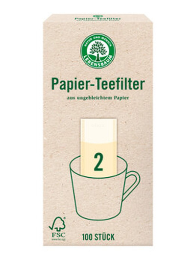 Produktfoto zu Papier Teefilter Gr. 2, 100 St