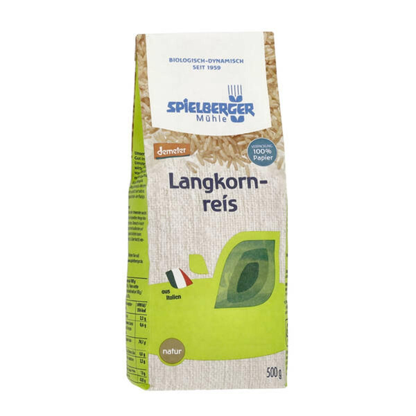 Produktfoto zu Langkornreis, natur, demeter