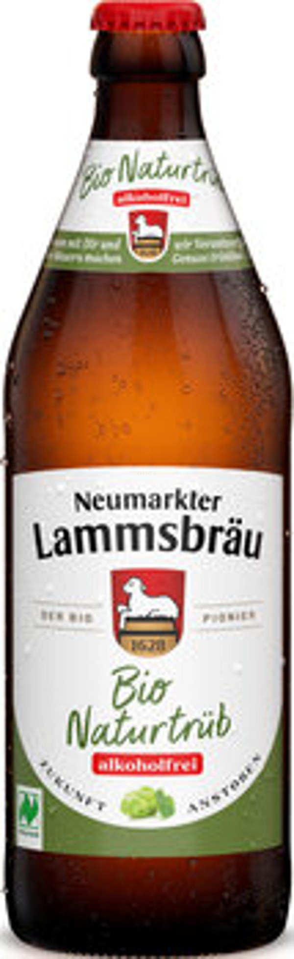 Produktfoto zu 10-er Kasten Lammsbräu Naturtrüb alkoholfrei 0,5l