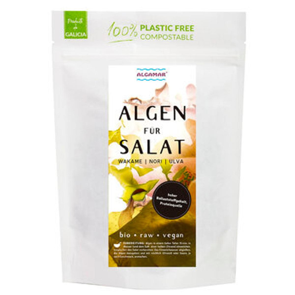 Produktfoto zu  Meeresalgenmischung Wakame, Nori, Dulse, vegan, Rohkostqualität