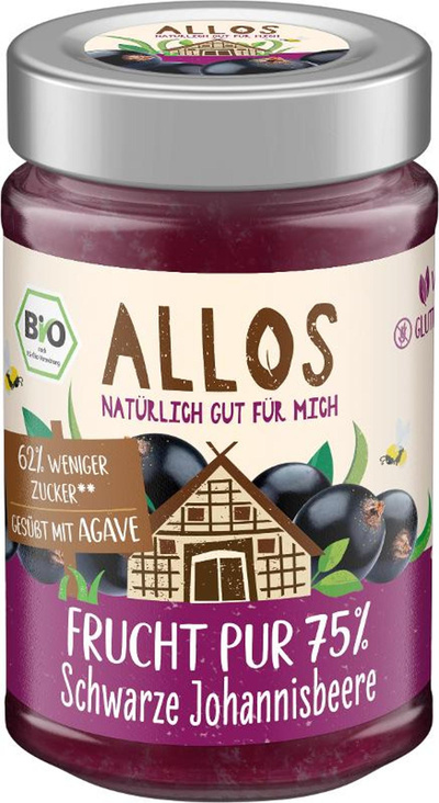 Produktfoto zu Frucht Pur Schwarze Johannisbe