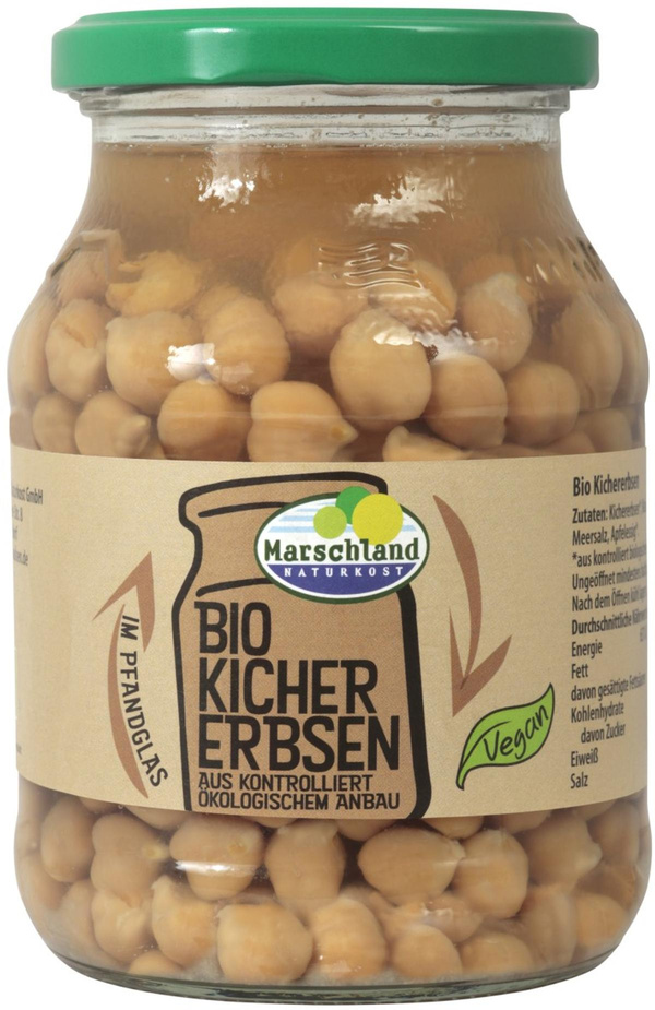 Produktfoto zu Kichererbsen Glas 350g