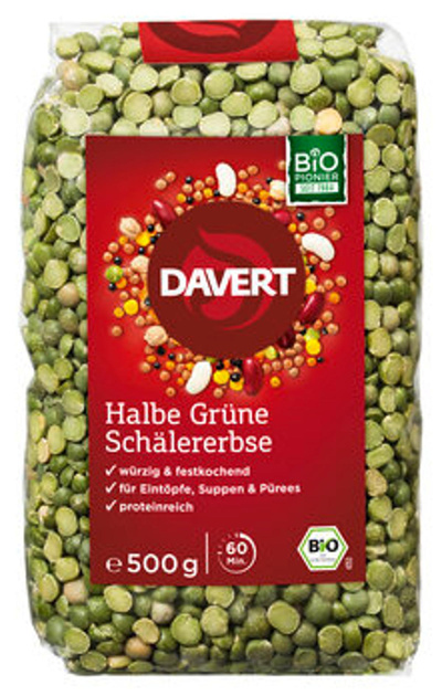 Produktfoto zu Halbe Grüne Schälerbsen