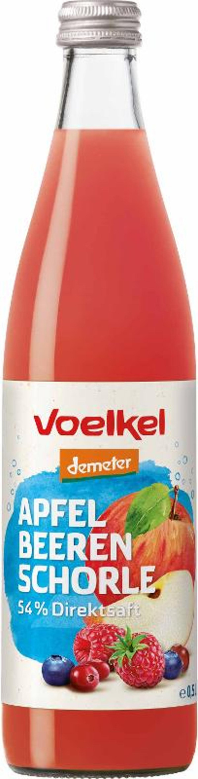 Produktfoto zu Apfel-Waldbeeren Schorle 0,5l