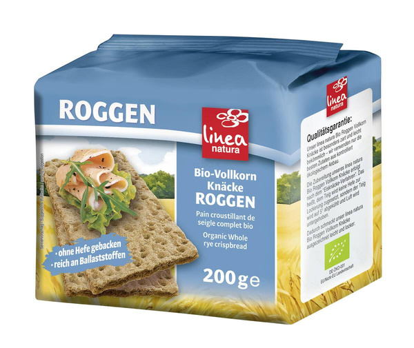 Produktfoto zu Vollkorn-Knäcke Roggen Linra