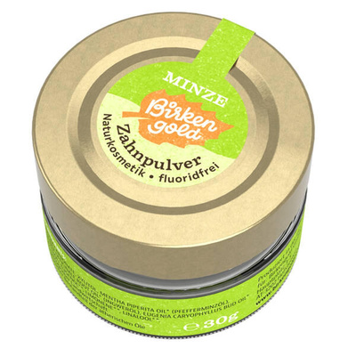 Produktfoto zu Zahnpulver Minze  30g