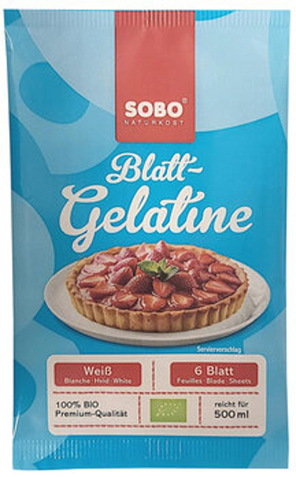 Produktfoto zu Blatt Gelantine