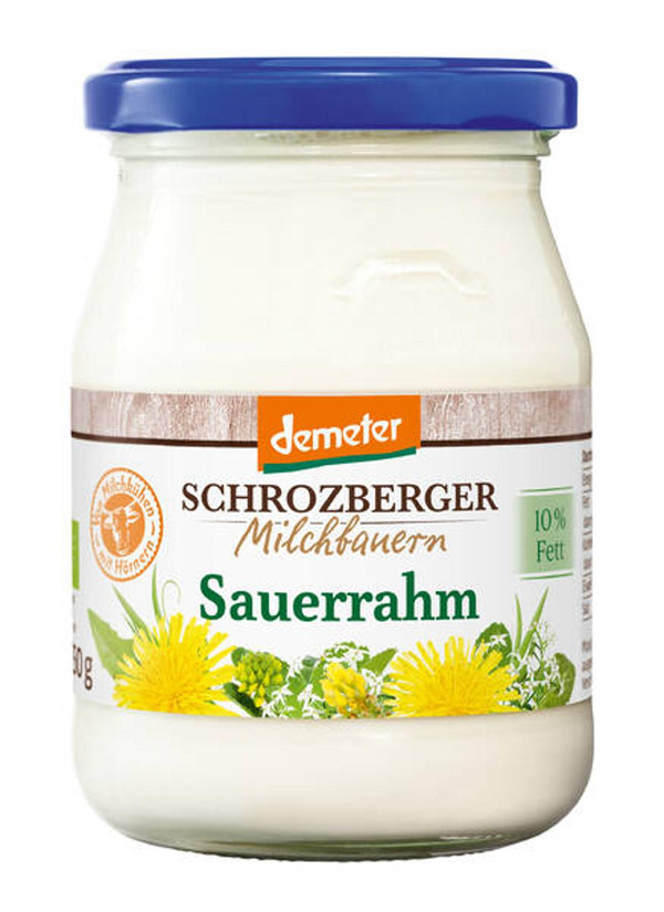 Produktfoto zu Sauerrahm 10% im Glas 250g