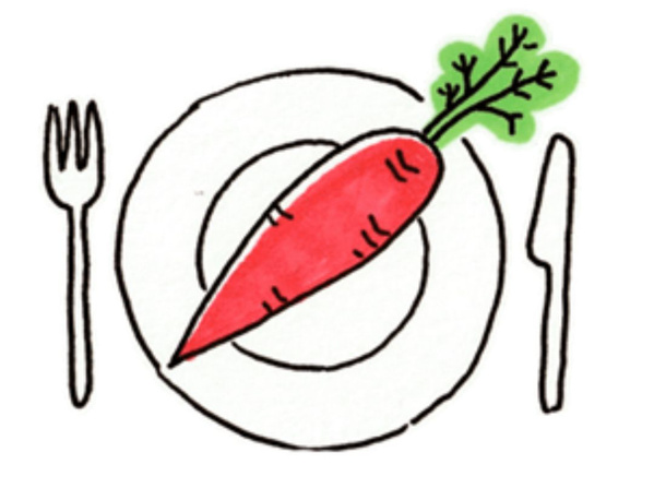 Teller mit Suppe