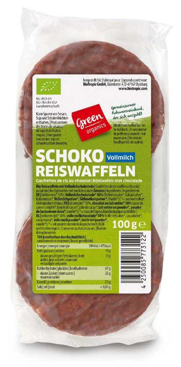 Produktfoto zu Schoko-Reiswaffel