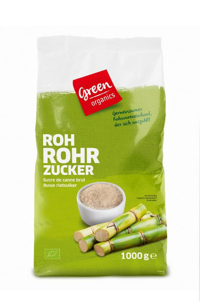 Produktfoto zu green Rohr- Rohrzucker 1kg