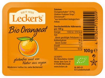 Produktfoto zu Orangeat gewürfelt 100g