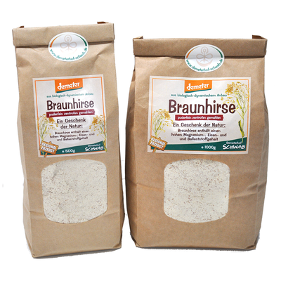Produktfoto zu Braunhirse extra fein 500g DHS