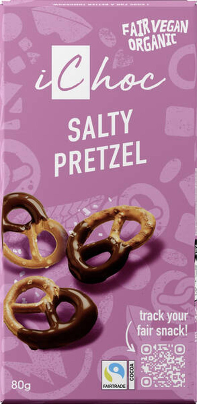Produktfoto zu iChoc Salty Prezel vegan