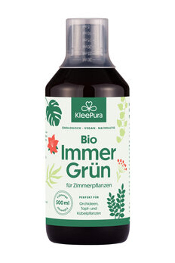 Produktfoto zu KleePura Bio- ImmerGrün Flüssigdünger Zimmerpflanzen