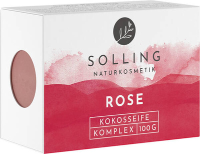 Produktfoto zu Kokosöl Seife Rose  100g
