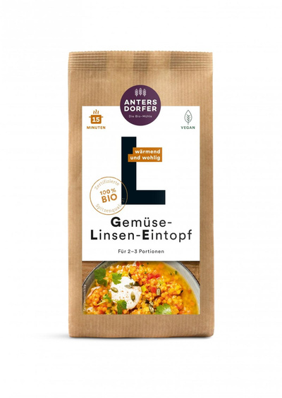 Produktfoto zu Gemüse-Linsen-Eintopf 150g