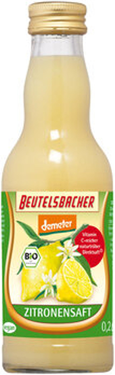 Produktfoto zu Zitronensaft, demeter, 0,2 l