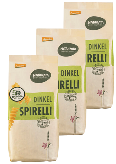 Produktfoto zu 3er Pack Spirelli Dinkel NAT