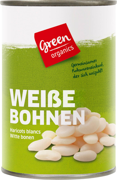 Produktfoto zu Weiße Bohnen im Glas 350g