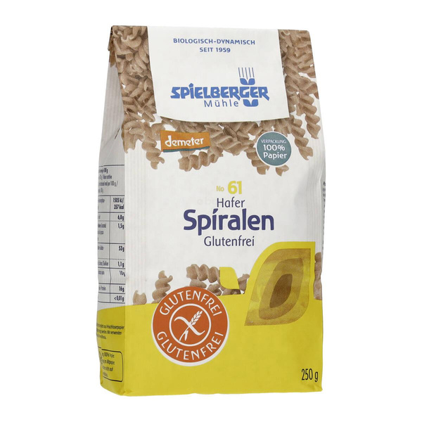 Produktfoto zu Hafer Spiralen glutenfrei 250g