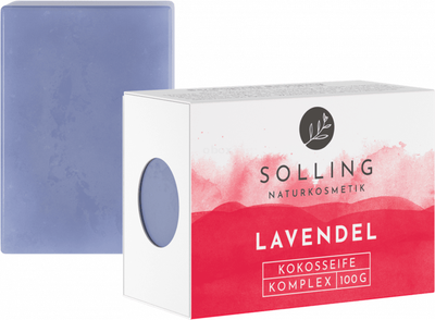 Produktfoto zu Kokosöl Seife Lavendel 100g