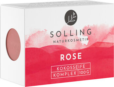 Produktfoto zu Kokosöl Seife Rose  100g