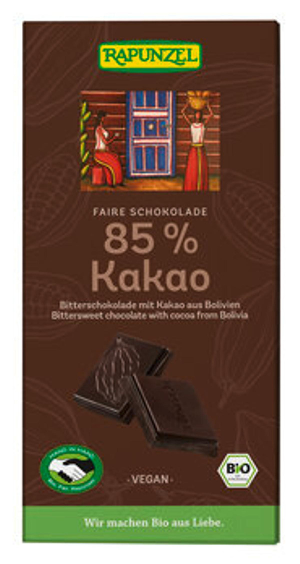 Produktfoto zu Bitterschokolade 85% Kakao