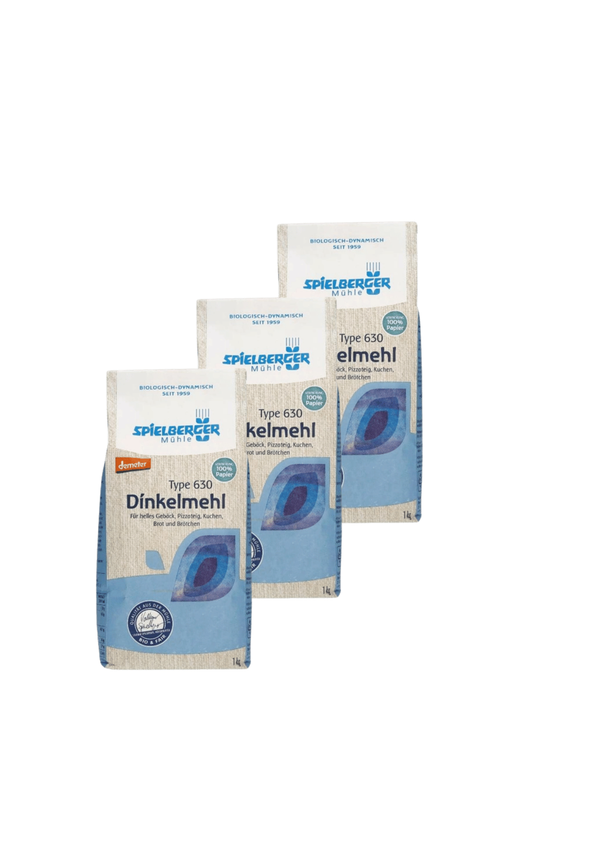 Produktfoto zu 3er Pack Dinkelmehl 630 SPG
