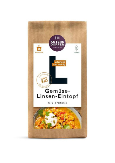 Produktfoto zu Gemüse-Linsen-Eintopf 150g