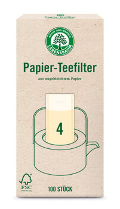 Produktfoto zu Papier Teefilter Gr. 4, 100 St