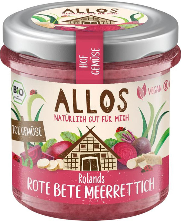 Produktfoto zu Hofgemüse Rote Bete Meerrettic