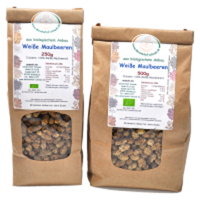Produktfoto zu Weiße Maulbeeren 250g  DHS
