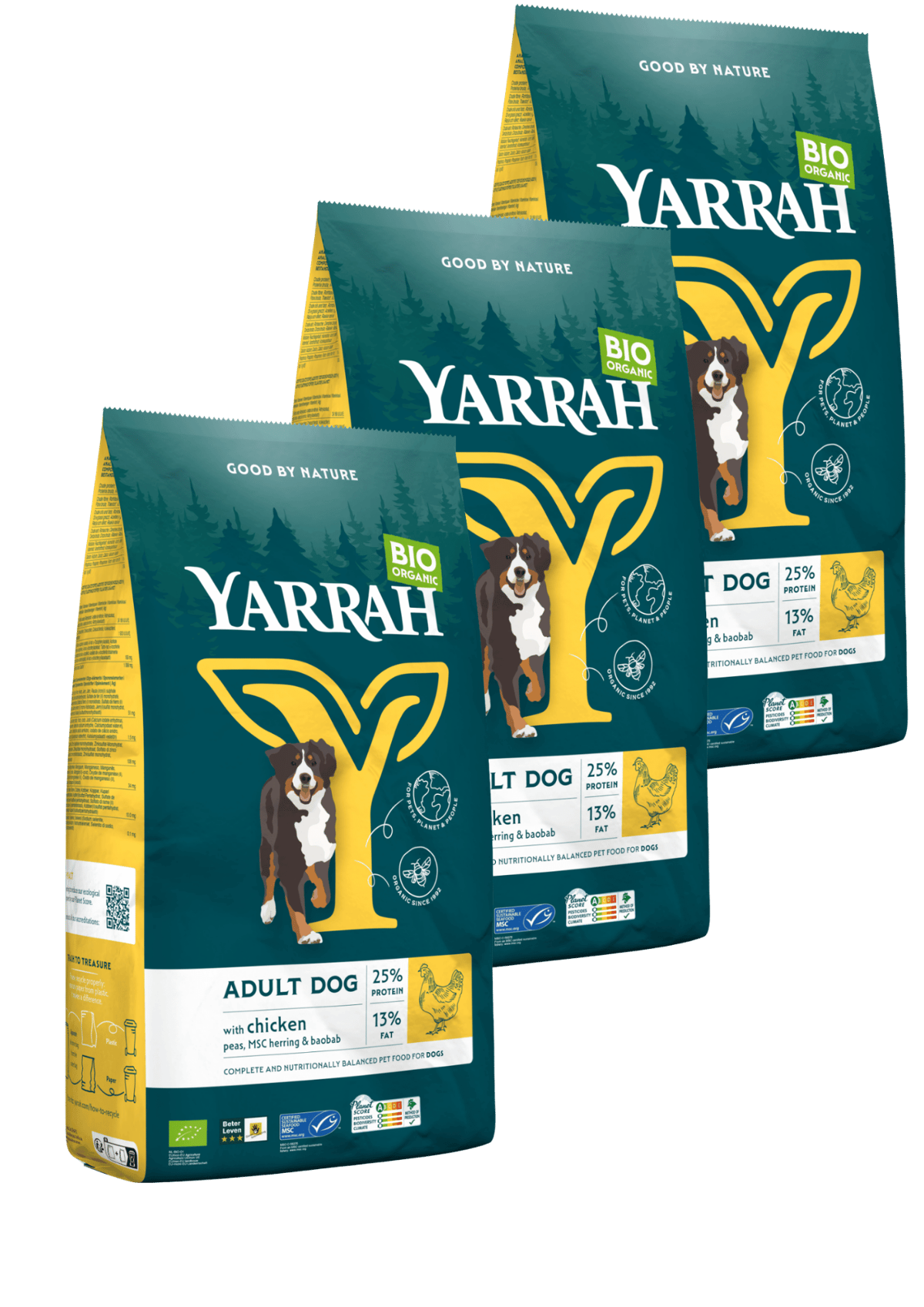 3er Pack Hundebrocken Huhn 2kg