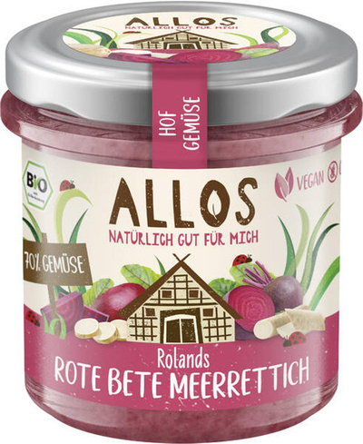 Produktfoto zu Hofgemüse Rote Bete Meerrettic